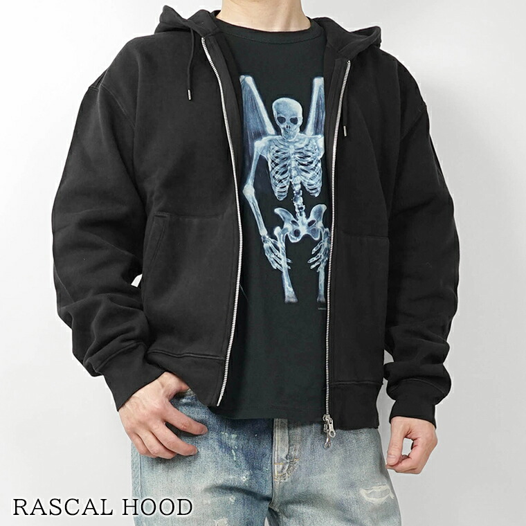 アワーレガシー OUR LEGACY メンズ ジップアップパーカー RASCAL HOOD M2266RW ウォッシュブラック WASHED BLACK STAR FLEECE ジップパーカー ダブルジップ ダブルファスナー 長袖 ウォッシュ加工 裏起毛 【2026春夏新作】｜ワールドクラブ 1989 40,820円
