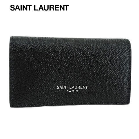 【極美品】サンローラン キーケース 6連 カサンドラ YSL ブラック 黒色 SAINT LAURENT サンローラン 6連キーケース ブラック GP レザー