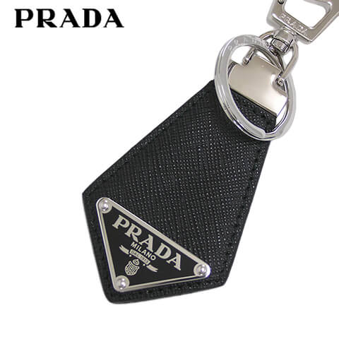 ポイント5倍 22春夏新作 ユニセックス プラダ Prada ユニセックス 2pp041 キーホルダー キーホルダー キーケース Saffiano ブラック トライアングルロゴ キーリング 小物 プレゼント 誕生日 パーティー バレンタイン 父の日 メンズ 男女兼用 Saffiano Nero