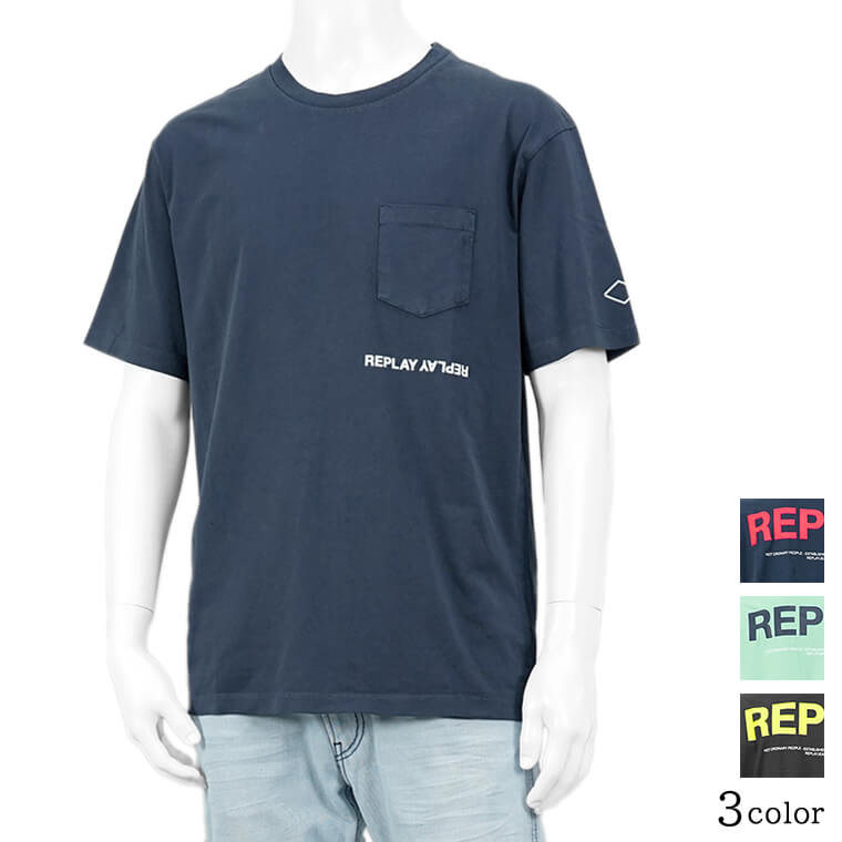 楽天市場】リプレイ REPLAY メンズ Tシャツ M3097 2660 ブラック