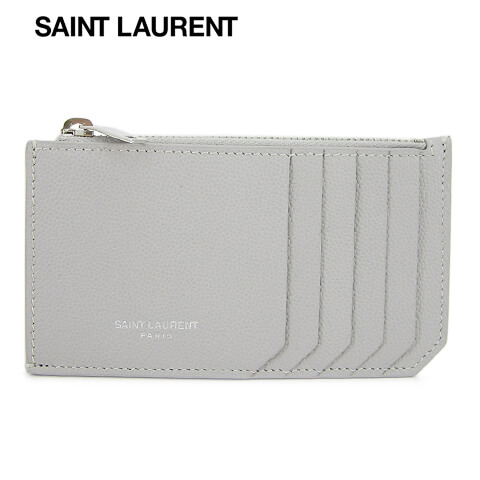 21春夏新作 サンローラン Saint Laurent メンズ フラグメントケース Bty0n ライトグレー 1723 カードケース コインケース 小物 プレゼント 誕生日 パーティー バレンタイン クリスマス Paigebird Com