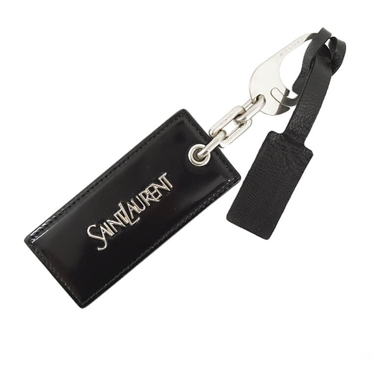 サンローラン YSL キーリング チャーム ストラップ 小物 ロゴ メタル SAINT LAURENT - サンローランパリ SAINT LAURENT PARIS ロゴ