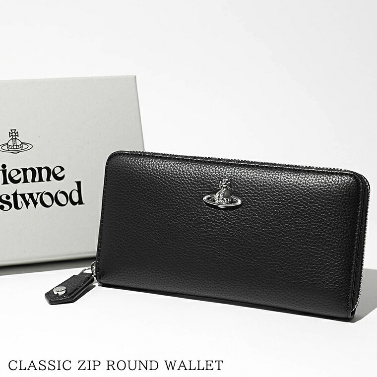 ヴィヴィアンウエストウッド Vivienne Westwood レディース メンズ 長札入れ CLASSIC ZIP ROUND WALLET 5106005BW S000D BLACK 黒いこと N403 古典派音楽 ジップ ラウンド ウォレット ラウンドチャック ラウンドジップ サイフ 小物 差し上げ物 生まれ落ちる日 【2026春夏新作】