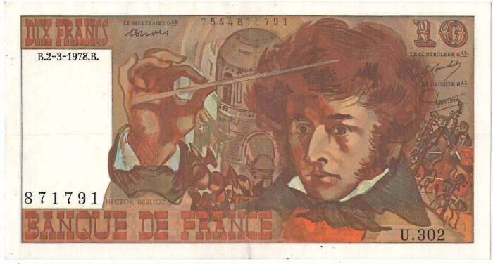【貴重】フランス　お札　10フラン券　4枚セット　ヴォルテール 10フラン券(1964年発行) < フランス < 海外通貨 < 文鉄・お札と