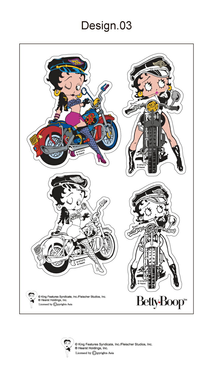 楽天市場 ステッカー キャラクター ベティー ブープ Tm ベティーちゃん グッズ シール 正規品 Betty Boop Tm 送料無料 おしゃれ 可愛い 人気 ワールドクロッシング