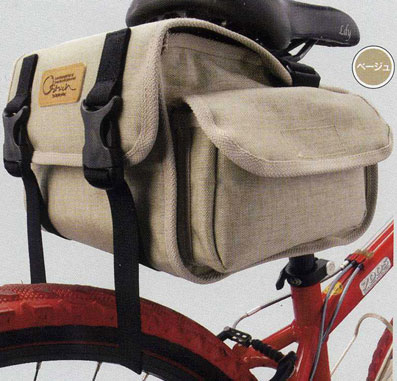 楽天市場】【犬印鞄】犬印純綿6号帆布自転車用サドルバッグ（小） : 犬