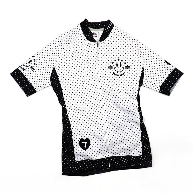 セブンイタリア Check & Polka Lady Jersey ホワイト レディース|ワールドサイクル ウェアハウス