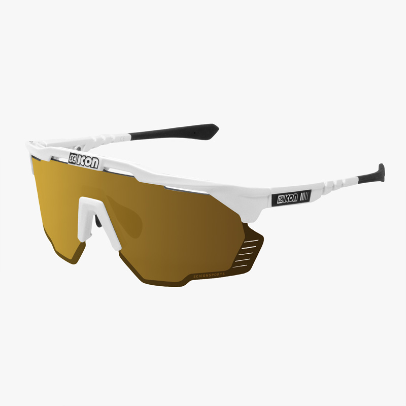 シーコンスポーツ AEROSHADE KUNKEN ホワイトグロス/マルチミラーブロンズ サングラス