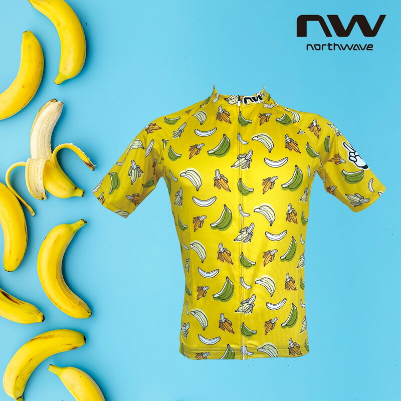ノースウェーブ PEACE BANANA JERSEY イエロー|ワールドサイクル ウェアハウス