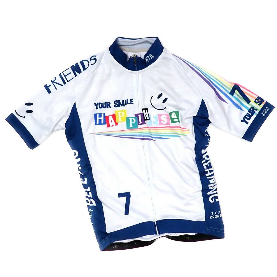 セブンイタリア Rainbow Happiness Jersey オフホワイト｜ワールドサイクル　ウェアハウス