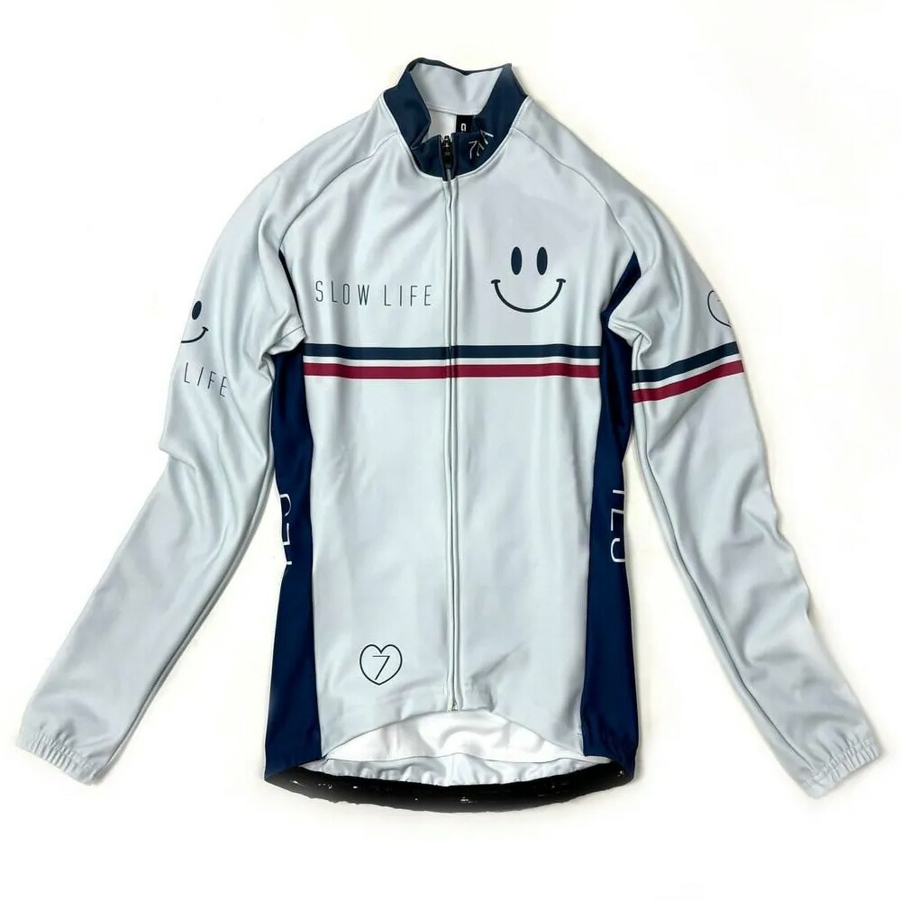 セブンイタリア Slow Life Smile Lady LS Jersey ライトグレー レディース
