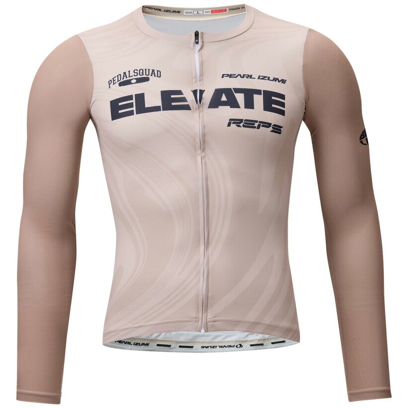 パールイズミ 【N623-BL】ロングスリーブ レース ジャージ 12.カフェオレマーブル PEARLIZUMI|ワールドサイクル ウェアハウス