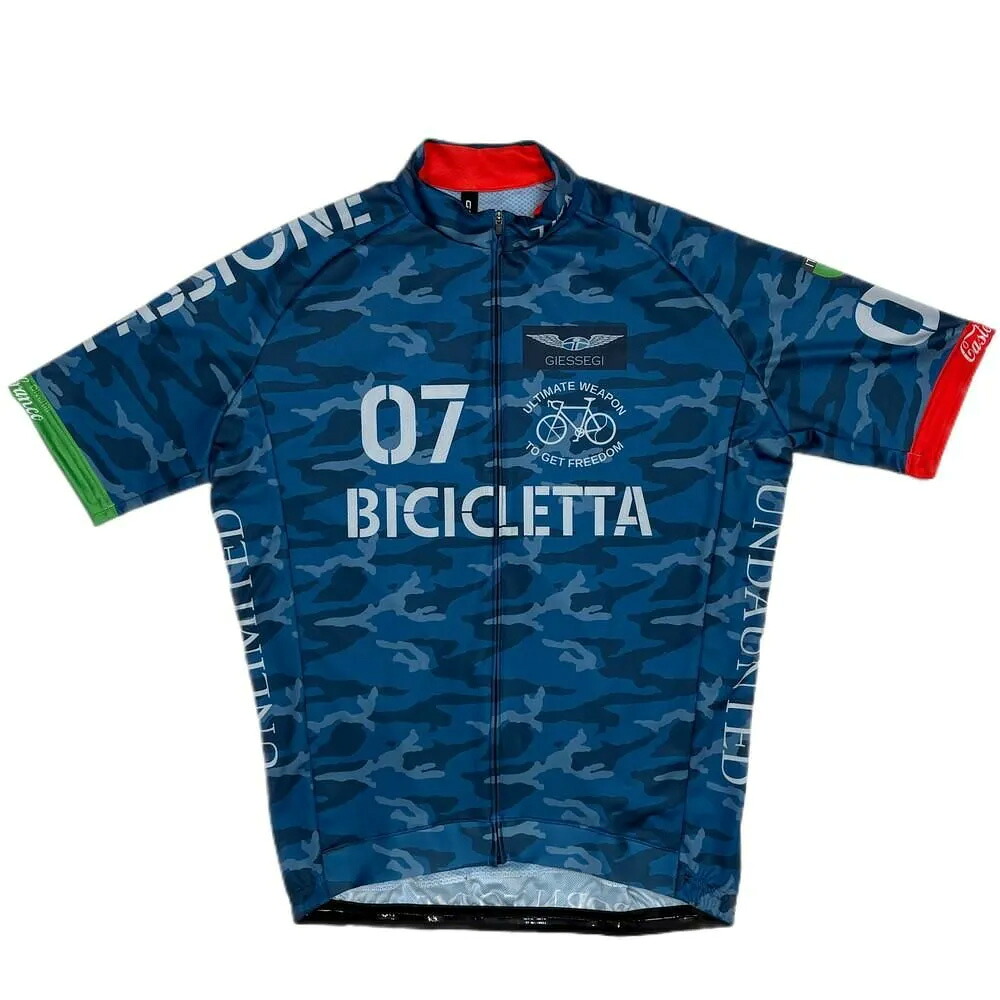 セブンイタリア Bomber Jersey ネイビーカモ｜ワールドサイクル　ウェアハウス