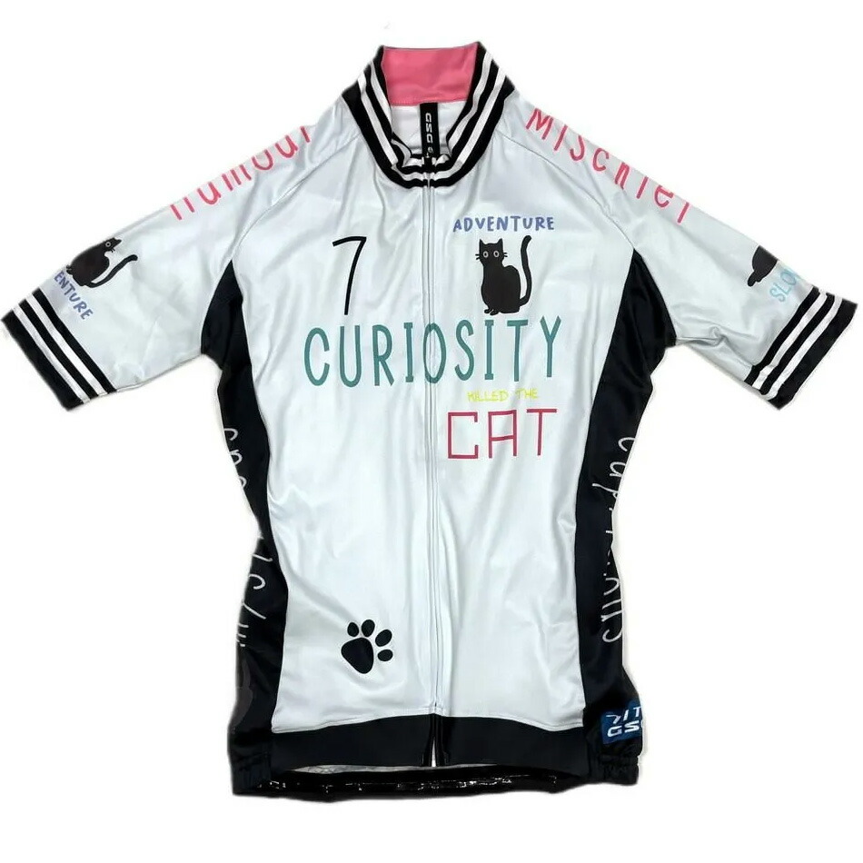 セブンイタリア Curiosity Cat Lady Jersey オフホワイト レディース