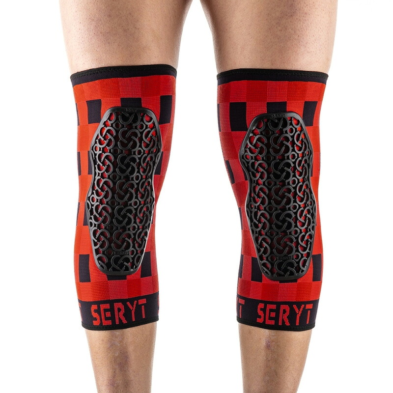 SERYT(セリット) FLOW KNEE PROTECTION チェッカー レッド|ワールドサイクル ウェアハウス