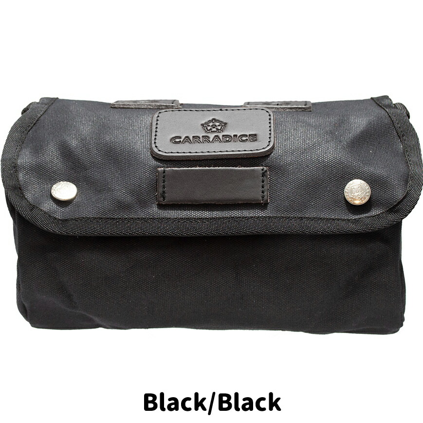 キャラダイス ジップロール Black/Black フロント/サドルバッグ