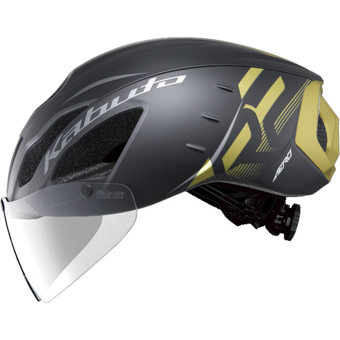 OGKカブト AEROエアロR2(AERO-R2) G-1マットブラックゴールド 安全帽