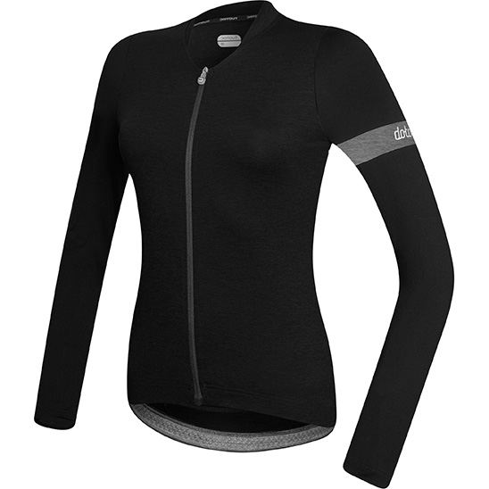 【SALE】ドットアウト Block Long Sleeve W Jersey 900.ブラック レディース|ワールドサイクル