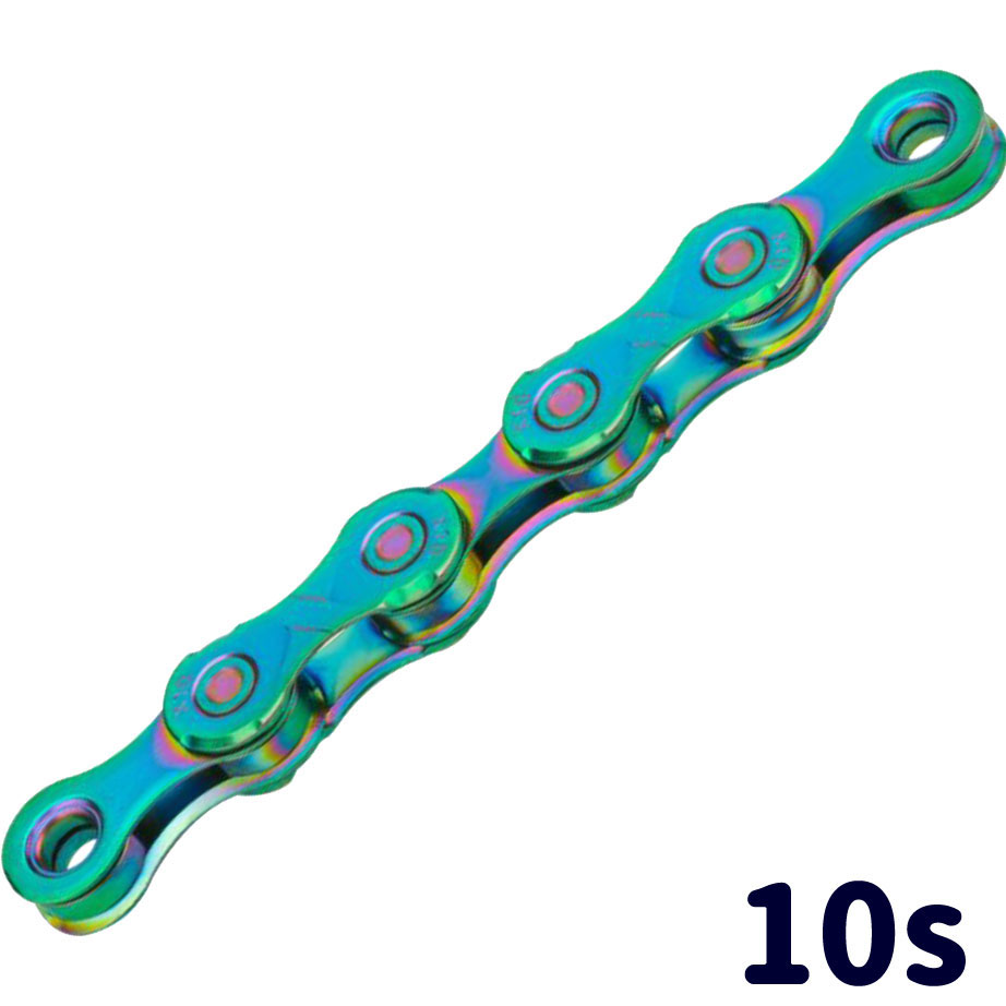 楽天市場】KMC チェーン X10EL ブラック ゴールド 自転車 チェーン 10