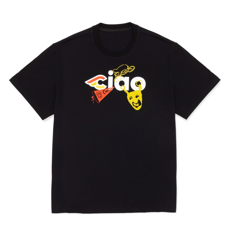チネリ T-SHIRT CIAO ICONS ブラック