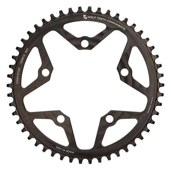 ウルフトゥース 110BCDクランク用 5ボルト チェーンリング compatible with SRAM Flattop