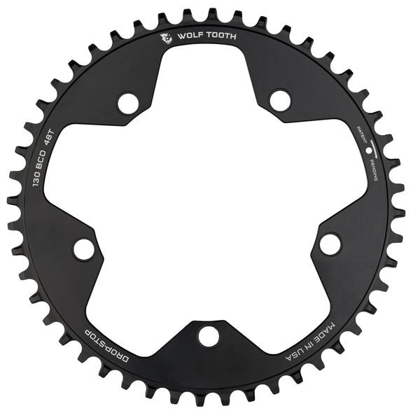 ウルフトゥース 130BCDクランク用ワイド/ナロー チェーンリング 5アーム compatible with SRAM Flattop Drop-Stop B｜ワールドサイクル