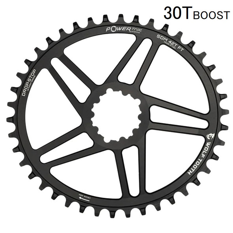 ウルフトゥース SDM Elliptical Boost チェーンリング 3mm Offset for Shimano HG+ 30T