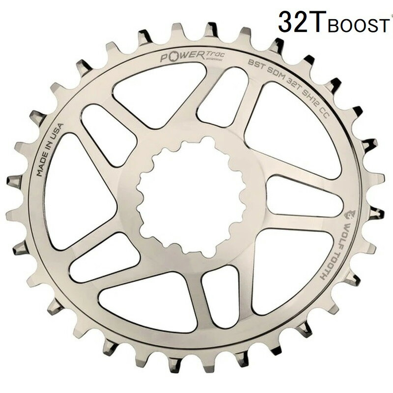 ウルフトゥース Elliptical ダイレクトマウント チェーンリング for SRAM Boost Nickel for Shimano HG+ 32T 11,011円