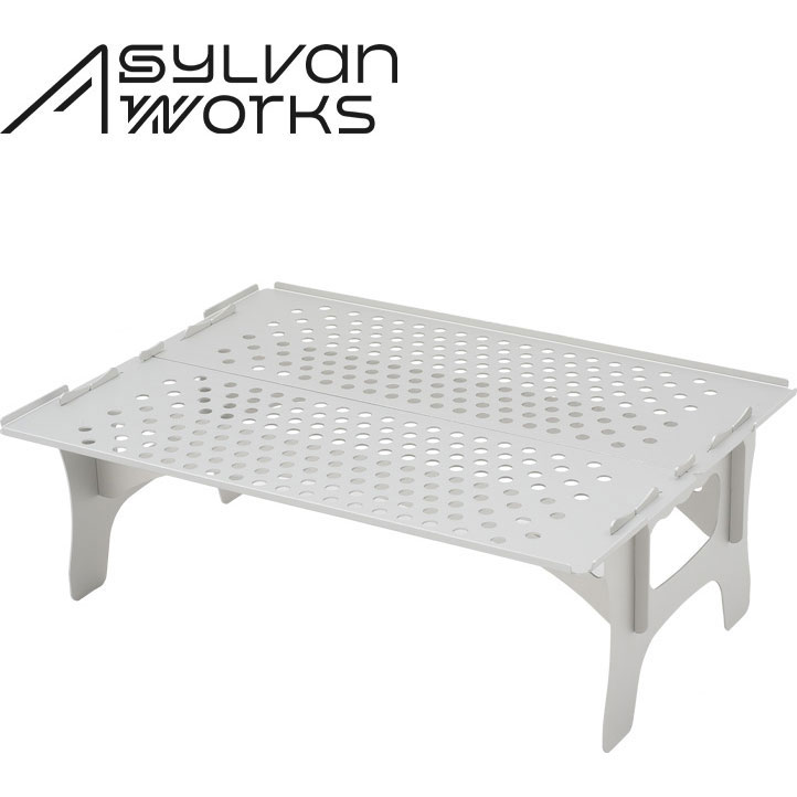 ミカシマ SylvanWorks SOLOW オリタタミテーブル しろがね色