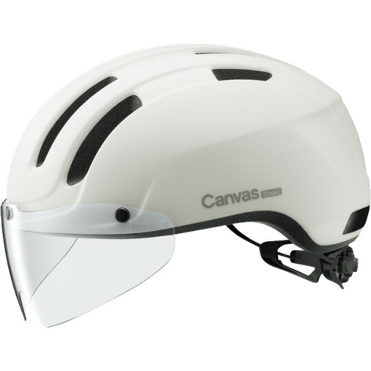 OGKカブト 帆布 かっこ良い(CANVAS-SMART) マットオフホワイト 安全帽 UV CUT遮蔽物付