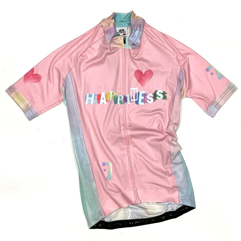 セブンイタリア Happiness Heart Lady Jersey ピンク レディース