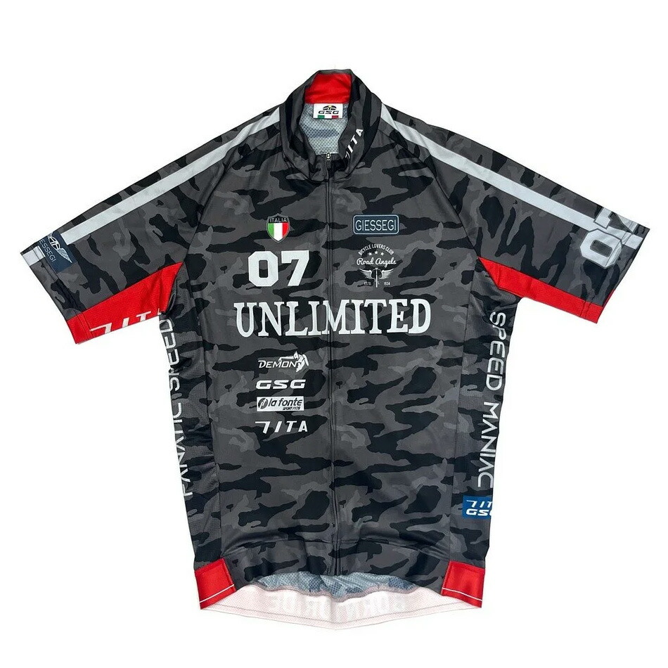 セブンイタリア Zodiac Army Jersey ブラックカモ