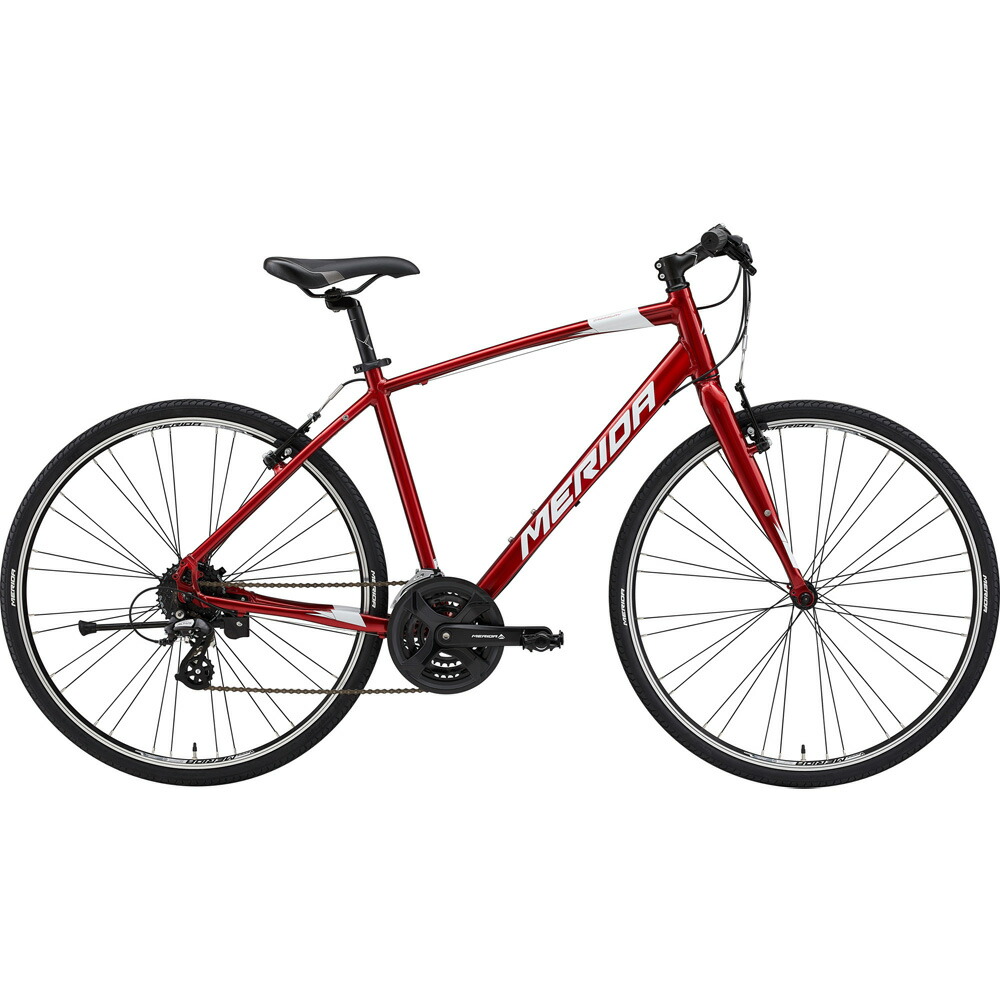 【貨物輸送無料】【代引不可】22メリダ CROSSWAY 100-R グロッシーレッド スポーツ・アウトドア-ロードバイク