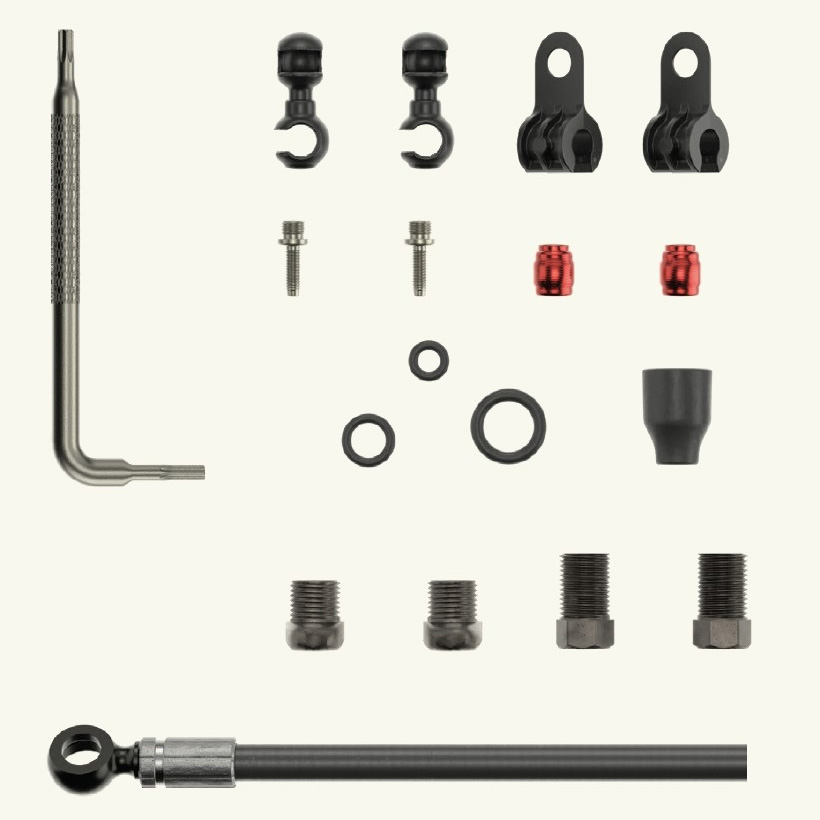 スラム Hydraulic Hose Kit Black Banjo