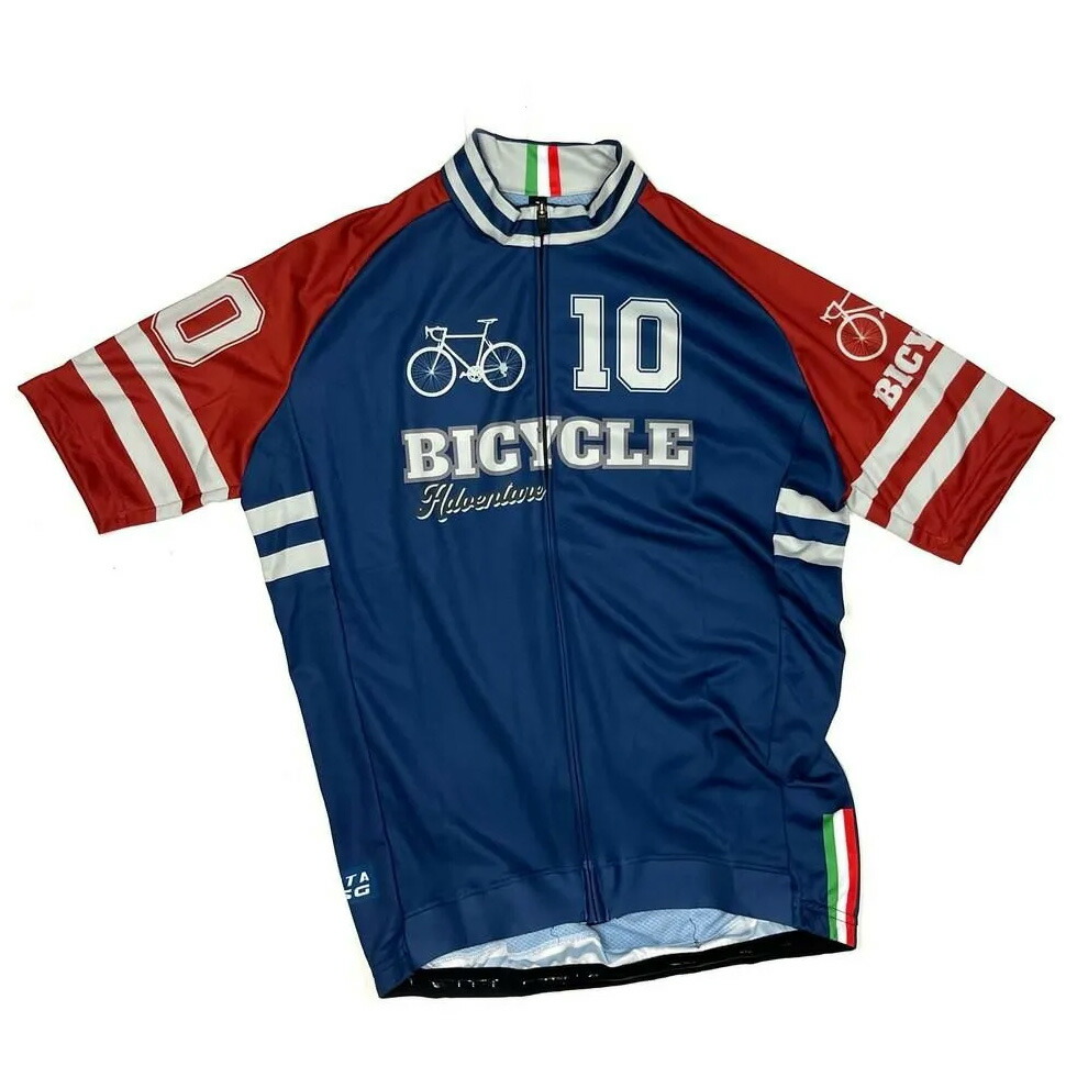 セブンイタリア Adventure Bicycle Jersey ネイビー/レッド|ワールドサイクル