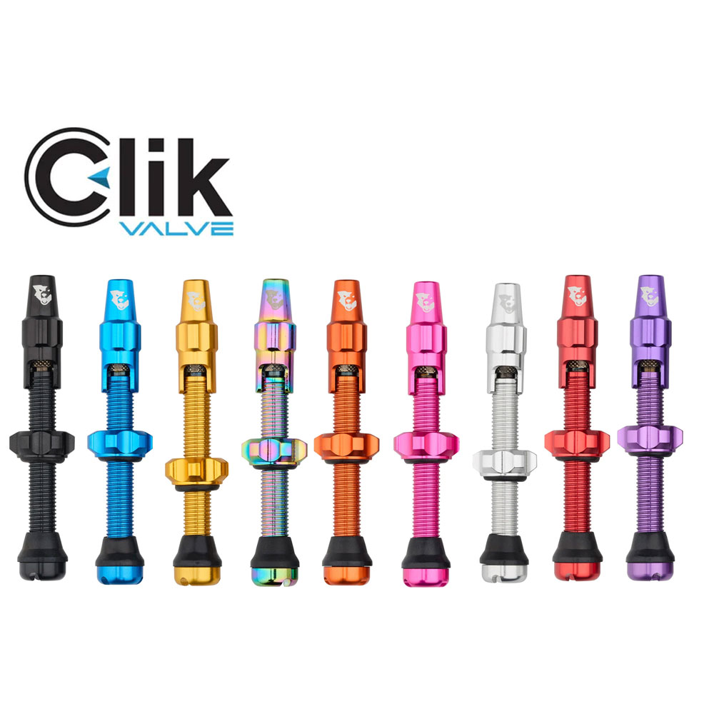 【即納】ウルフトゥース チューブレスバルブステムキット for クリックバルブ 44mm[CKB]