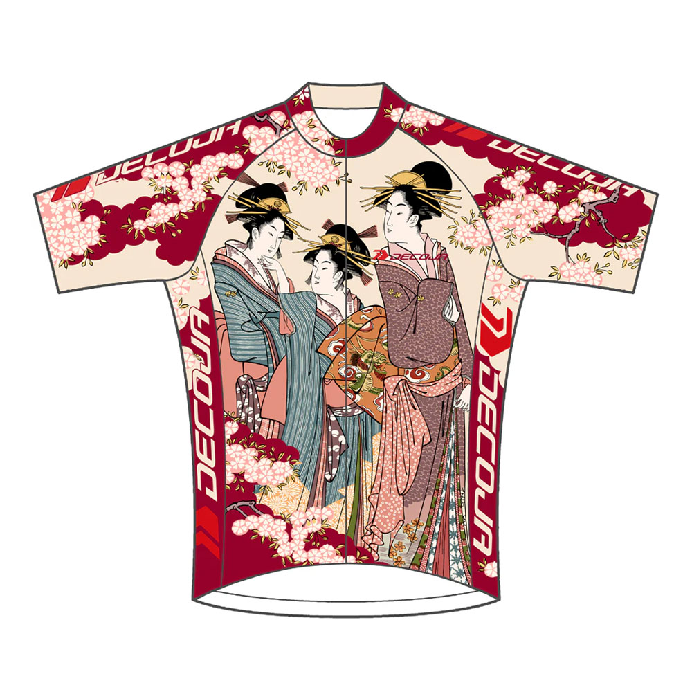 DECOJA(デコジャ) サイクルジャージ 半袖 美人桜 和柄