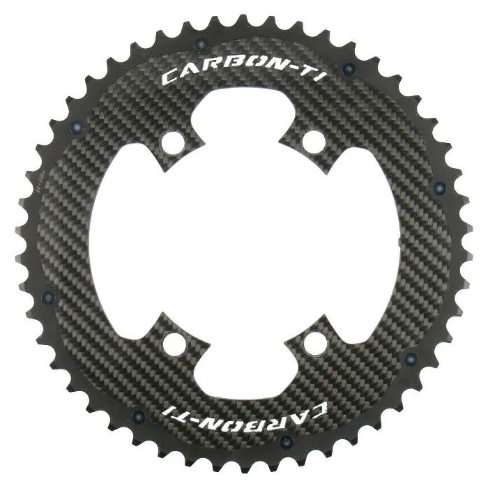 CarbonTi X-CarboRing EVO (60T×110PCD) 4arm アウターチェーンリング スポーツ・アウトドア-自転車・サイクリング-自転車用パーツ