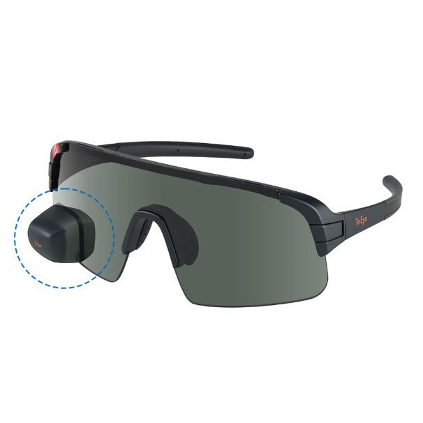 TriEye(トライアイ) View Sport Standard 後ろ側銀鏡内蔵黒眼鏡