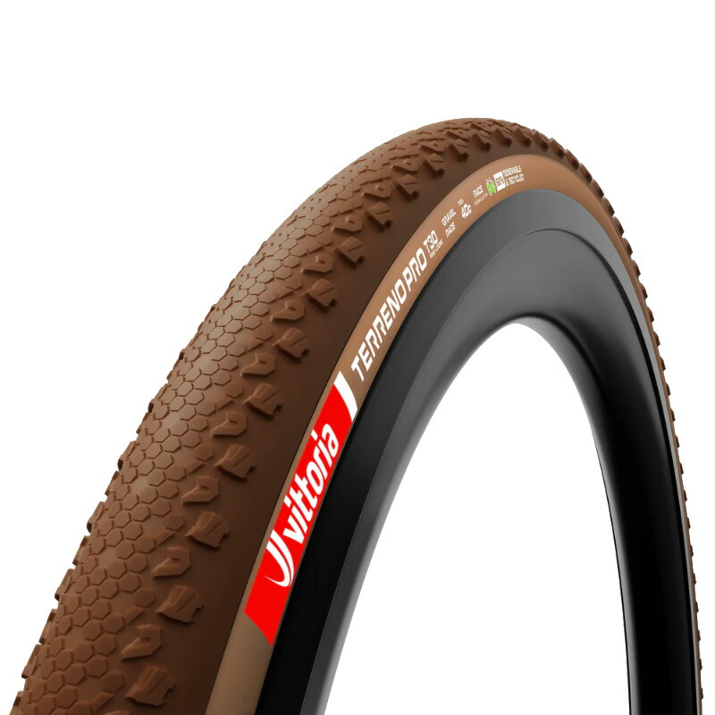 ビットリア Terreno PRO T30 fine loose TLR チューブレスレディ 700×40C(40-622) ナチュラルブラウン フックレス対応