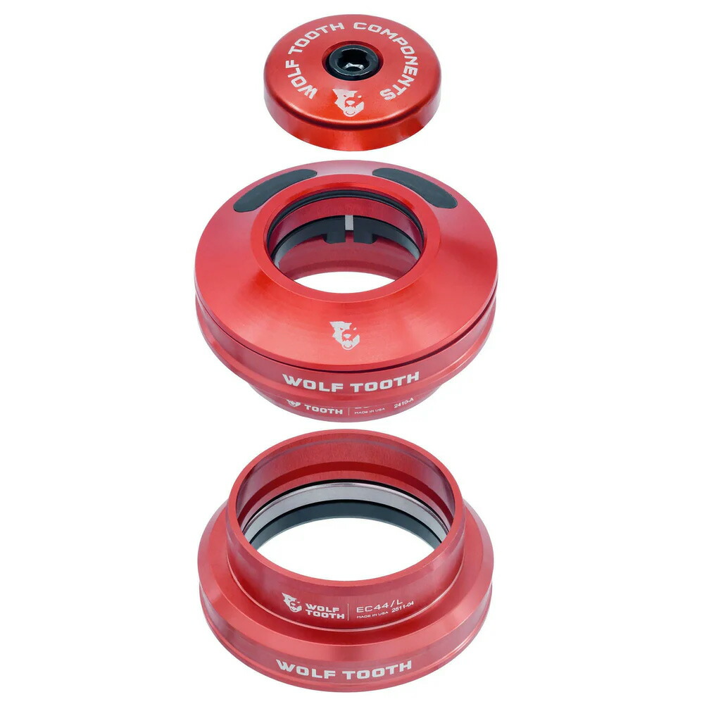 ウルフトゥース EC44 Semi-Internal Cable Routed Upper and Lower Headset 赤いこと