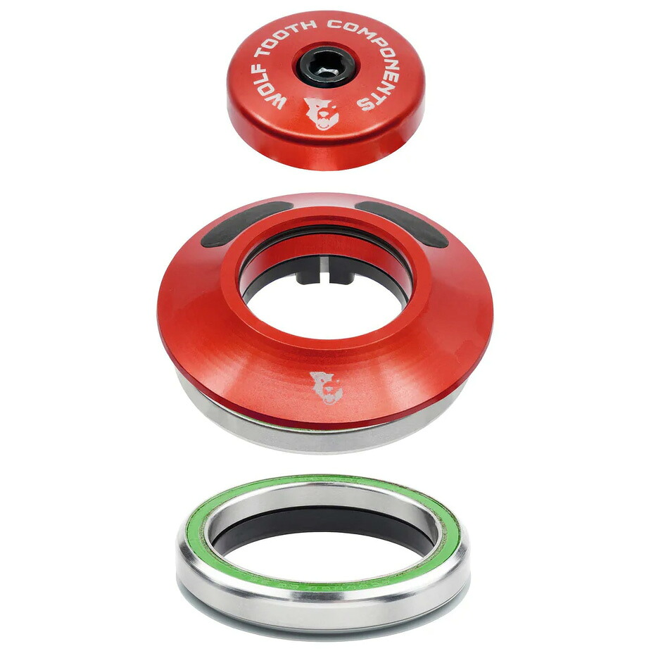 ウルフトゥース IS52 Semi-Internal Cable Routed Upper and Lower Headset 赤いこと