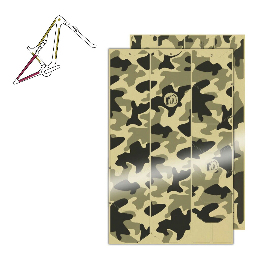 MUCKY NUTZ SKINZ FULL FRAME PROTECTION CAMO グロスブラック｜ワールドサイクル 7,039円