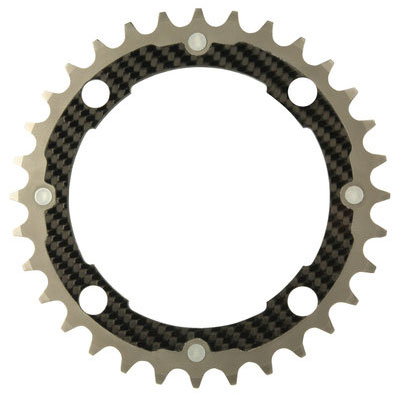 CarbonTi チェーンリング 104mm ミドル チタン/カーボン 32T 【自転車】【マウンテンバイクパーツ】｜ワールドサイクル