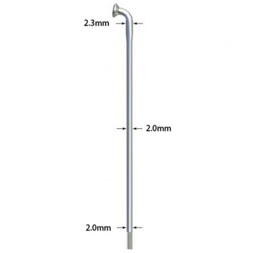 サピム STRONG 254mm シルバー (100本) スポーク 【自転車】【ロードレーサーパーツ】【リム・スポーク・ニップル】【サピム】