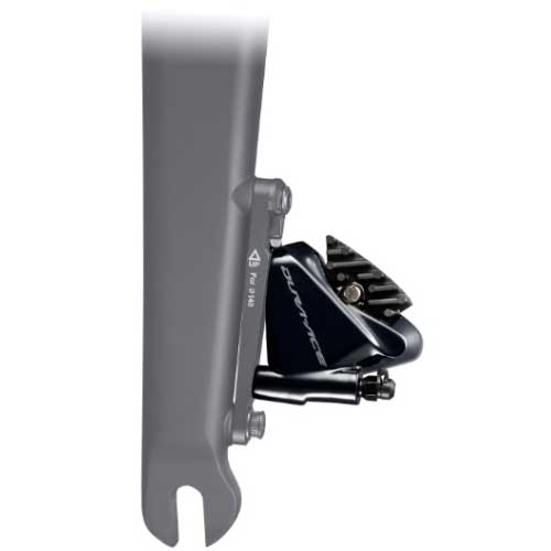 シマノ BR-R9170 フロント用 レジンパッド（L02A）フィン付 フラット マウント 140/160mmローター用マウントブラケット付属 ディスクブレーキ仕様