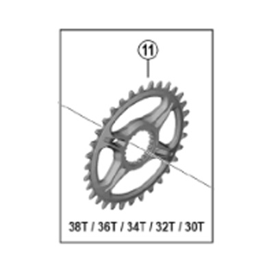 [11]チェーンリング 30T （SM-CRM95）