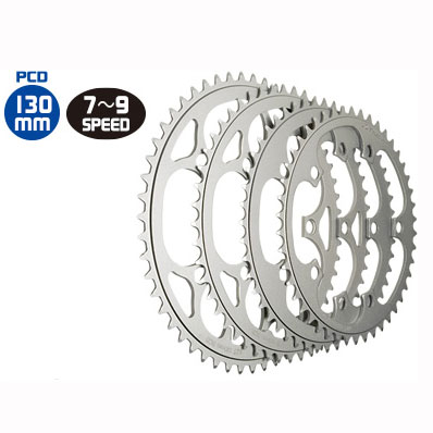 楽天市場】タイオガ チェーンリング 5アーム用 PCD:130mm 52T シルバー