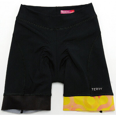 テリー ペロトンHI VIS さる股引き 黒いこと/ネオン レディース