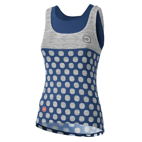 【SALE】一点アウト レディース Dots W Top 835.メランジライトグレー/青碧